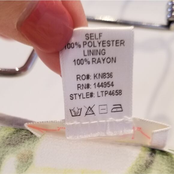 Luxxel Lemon Yellow Floral Cropped Cold Shoulder Wrap Blouse Lined Size M - Picture 7 of 13